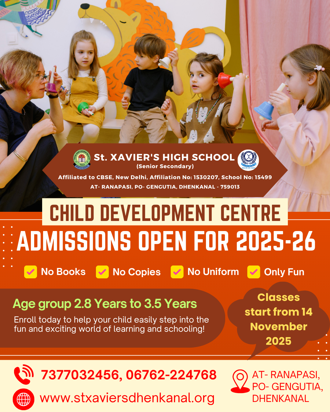 Admissions Open for 2025–26